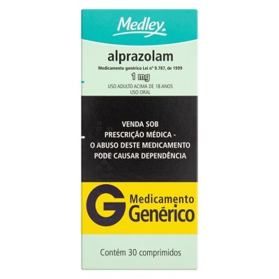 Alprazolam 1mg 30 Comprimidos Medley semreceita