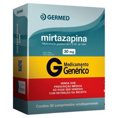 Mirtazapina 30mg 30 comprimidos orodipersiveis