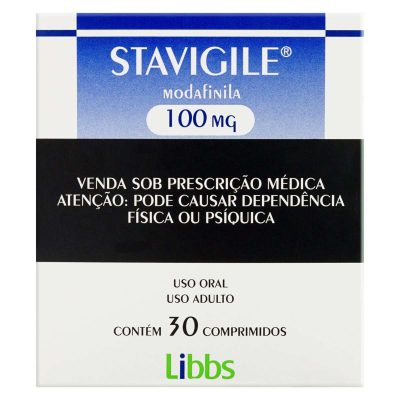 Stavigile Modafinila 100mg 30 comprimidos semreceita